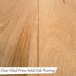 Clear Oiled Prime Solid Oak Flooring