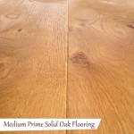 Medium Prime Solid Oak Flooring