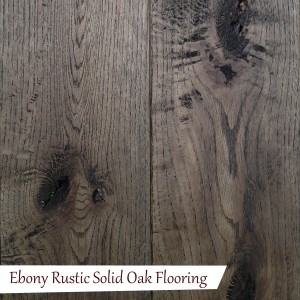 Ebony Rustic Solid Oak Flooring