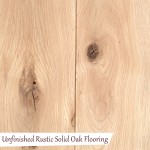 Unfinished Rustic Solid Oak Flooring